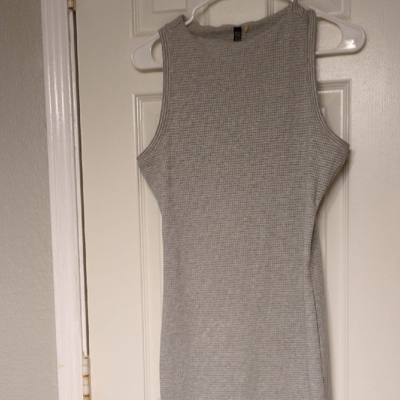 Cotton On Ribbed Sleeveless Maxi Dress - Gray - M - Picture 1 of 4